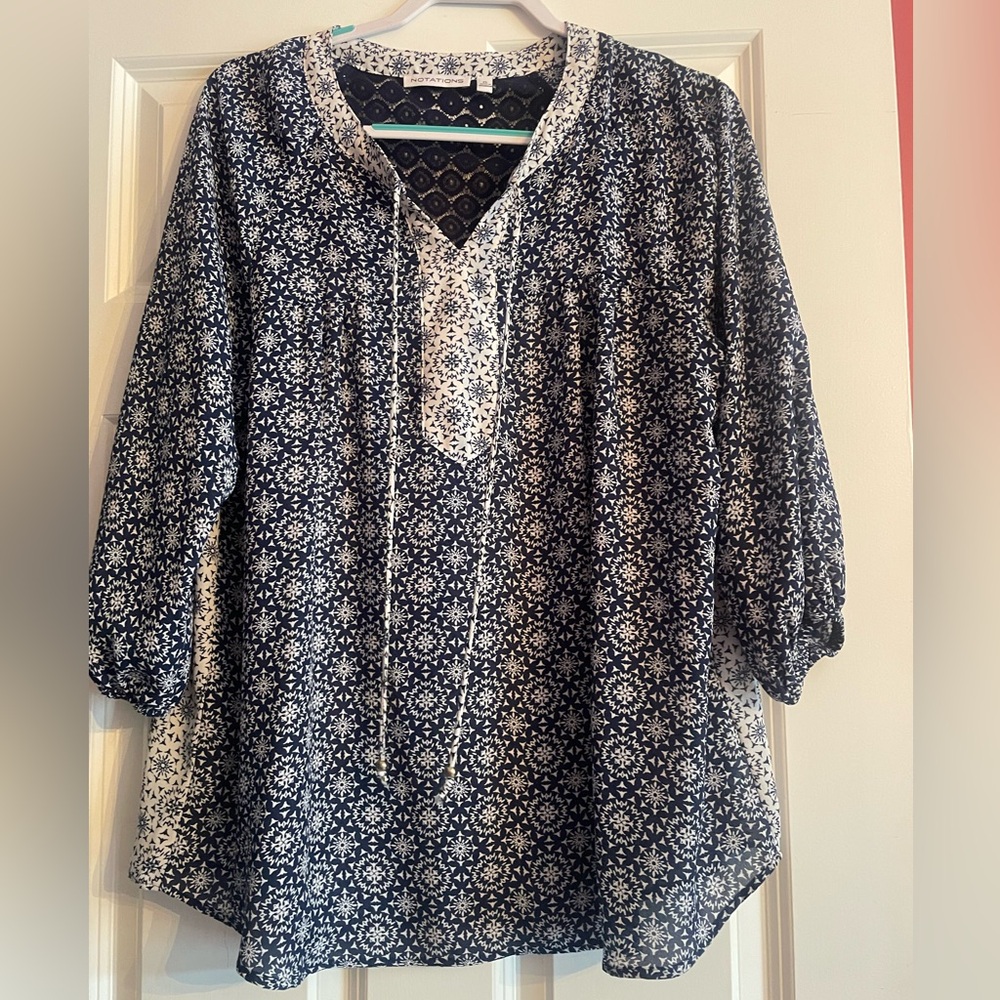 Notations xl top navy